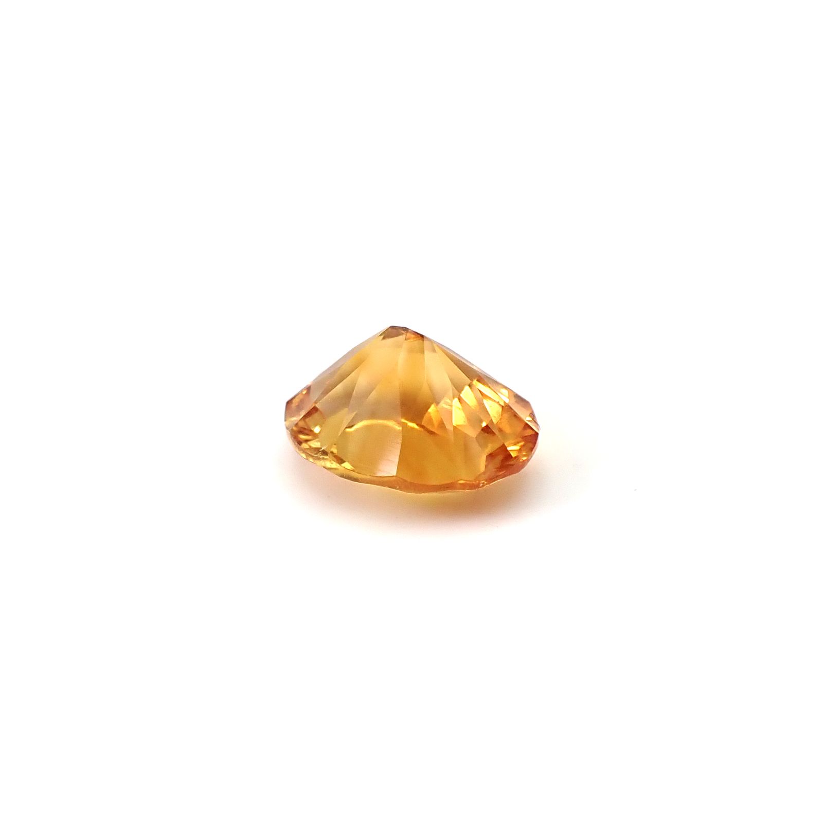 ◇コンケーブカット◇シトリン ブラジル産 2.48ct / 10.1x8.2mm前後 [251231394]
