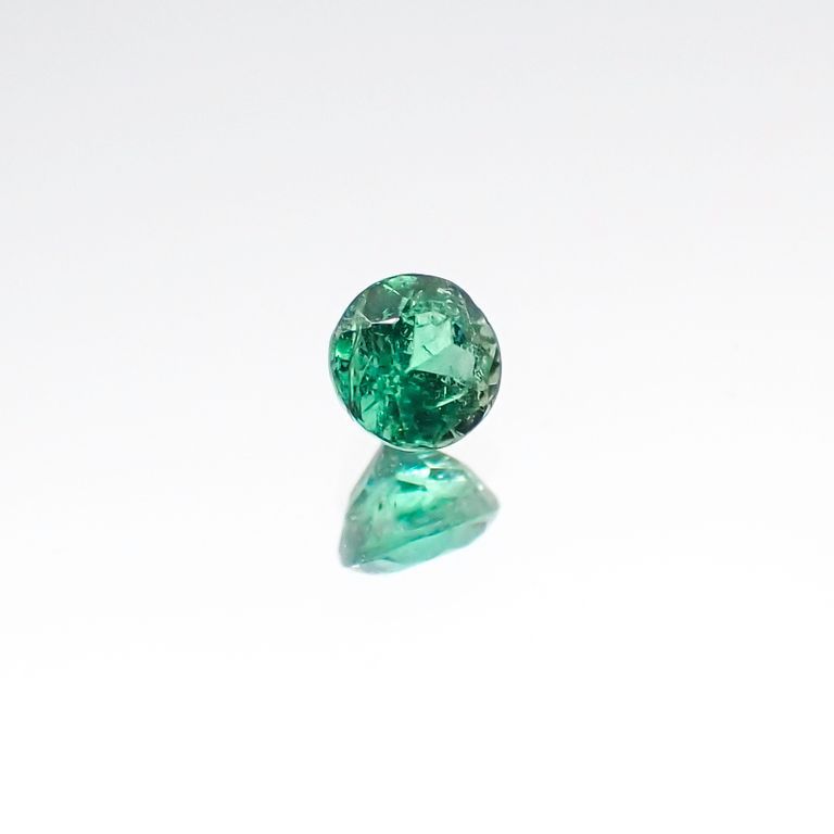 パライバトルマリン(宝石名トルマリン/別名パライバ・トルマリン) ブラジル・パライバ州バターリャ鉱山産 0.12ct 識別済[20106276]2.8×2.8mm前後