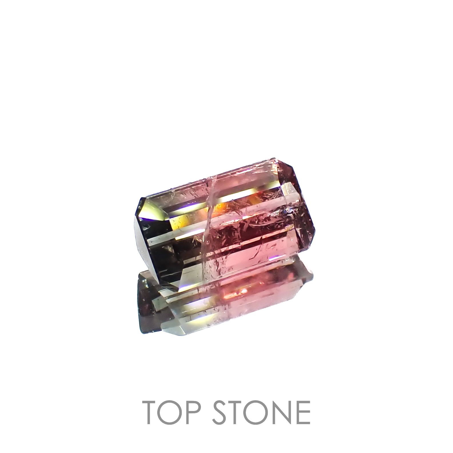 バイカラートルマリン(宝石名トルマリン)アフガニスタン産 1.15ct 識別済[221219560]7.9x4.5mm前後