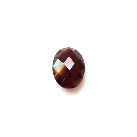 ◇リバーシブル・チェッカーカット◇レインボーガーネット 日本・奈良県産 1.50ct [250129678]8.1x5.9mm前後