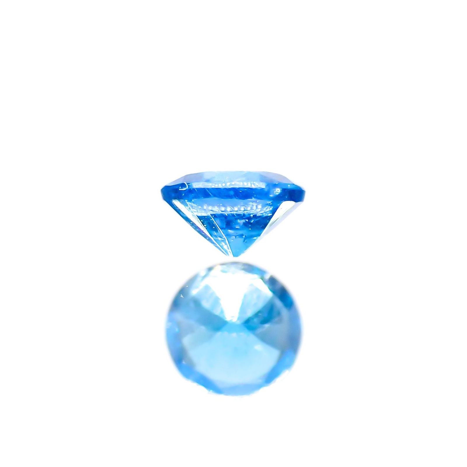 ネオンブルーアパタイト(宝石名アパタイト) ブラジル産 識別済 0.093ct / 2.8x2.8mm前後 [211012574]