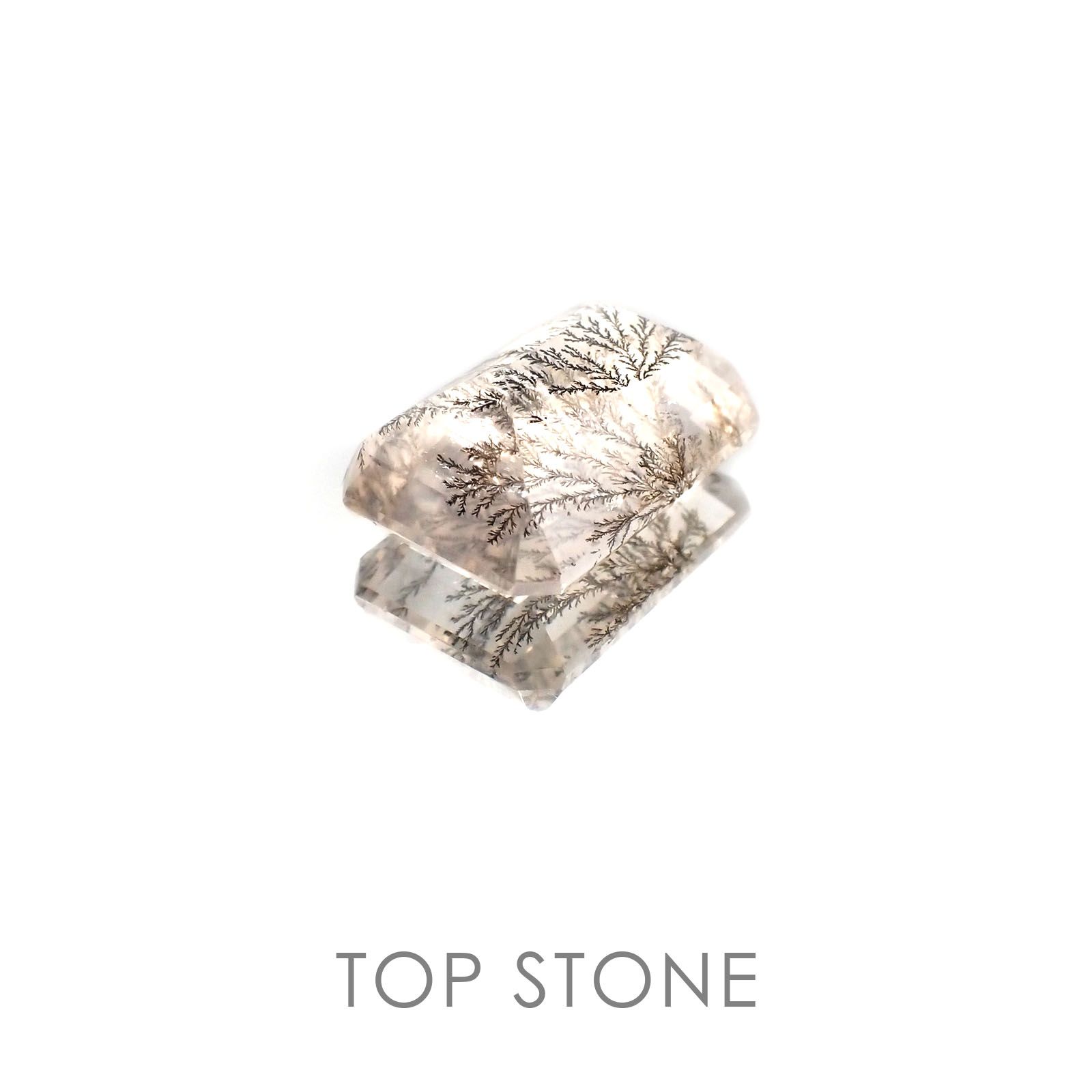 デンドリチッククォーツ ブラジル産 ルース 13.23ct[20084959]12.2×17.2mm前後