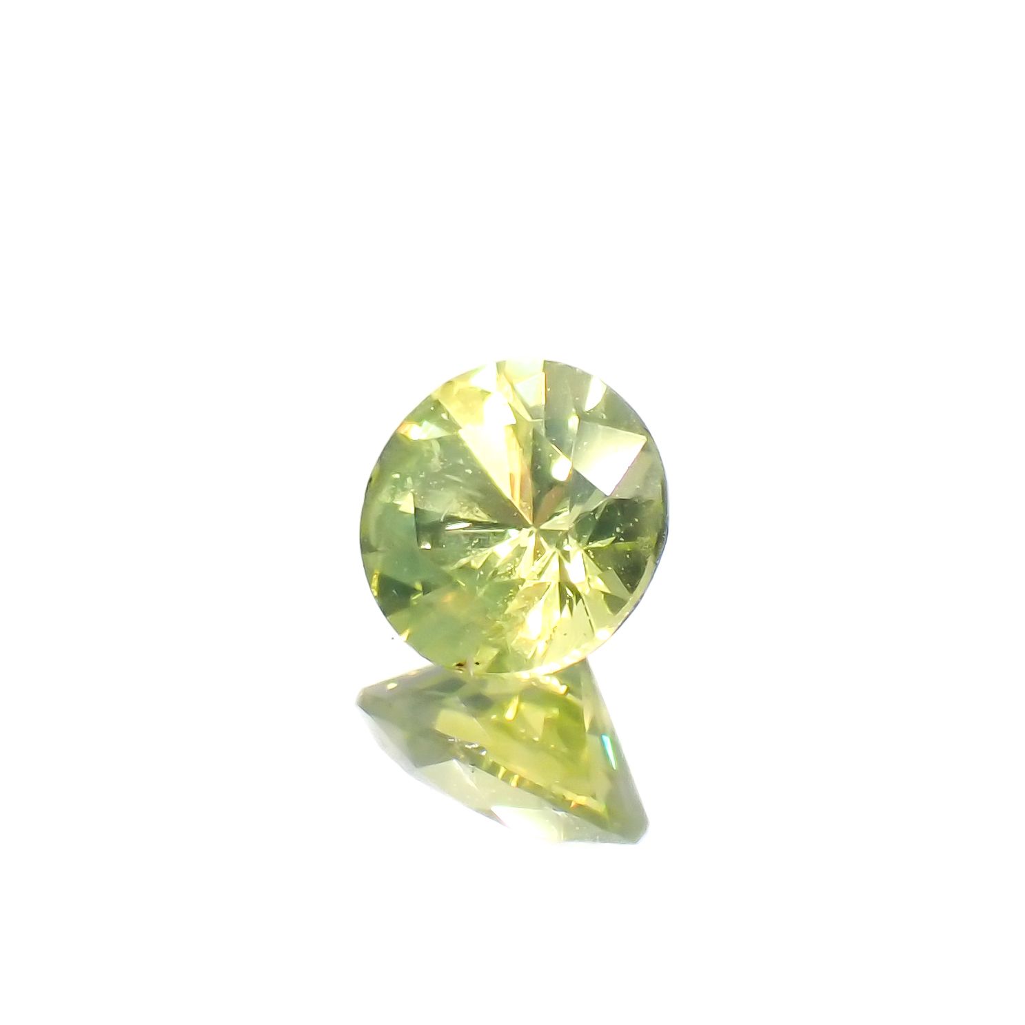 クリソベリル(宝石名クリソベリル)スリランカ産 0.32ct 識別済[230622495]4.2x4.2mm前後