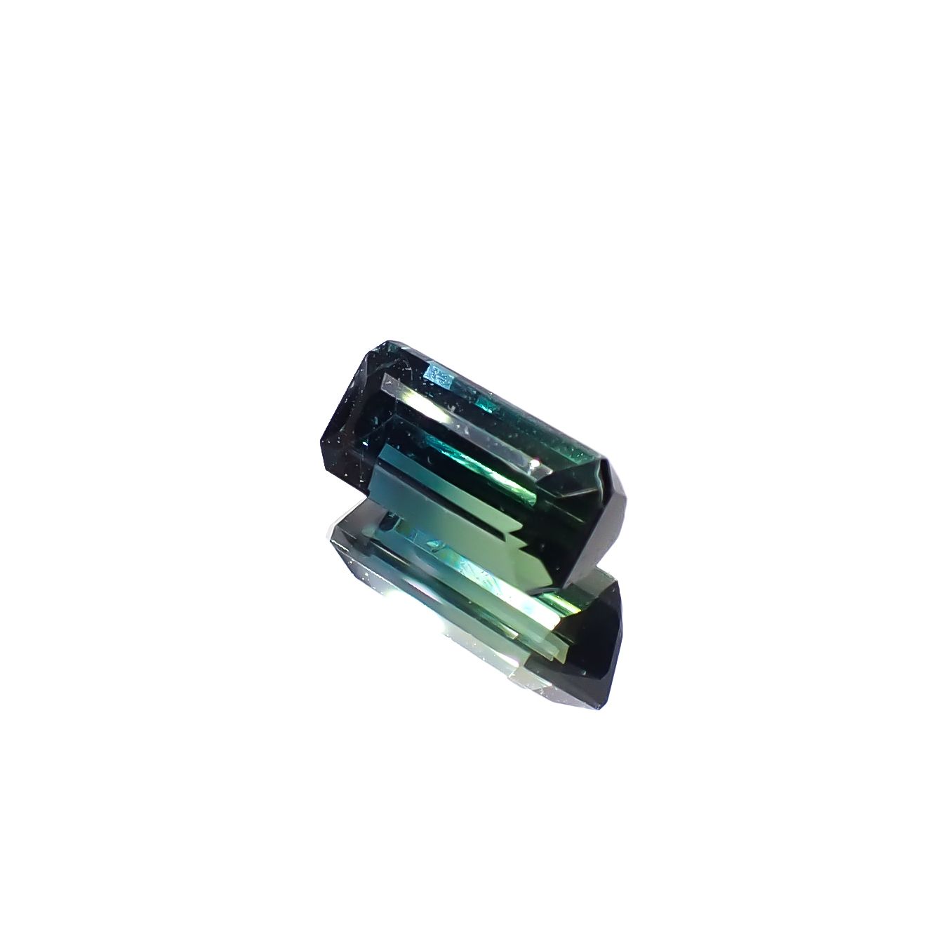 バイカラートルマリン アフガニスタン産 1.29ct [241029403]8.8x4mm前後