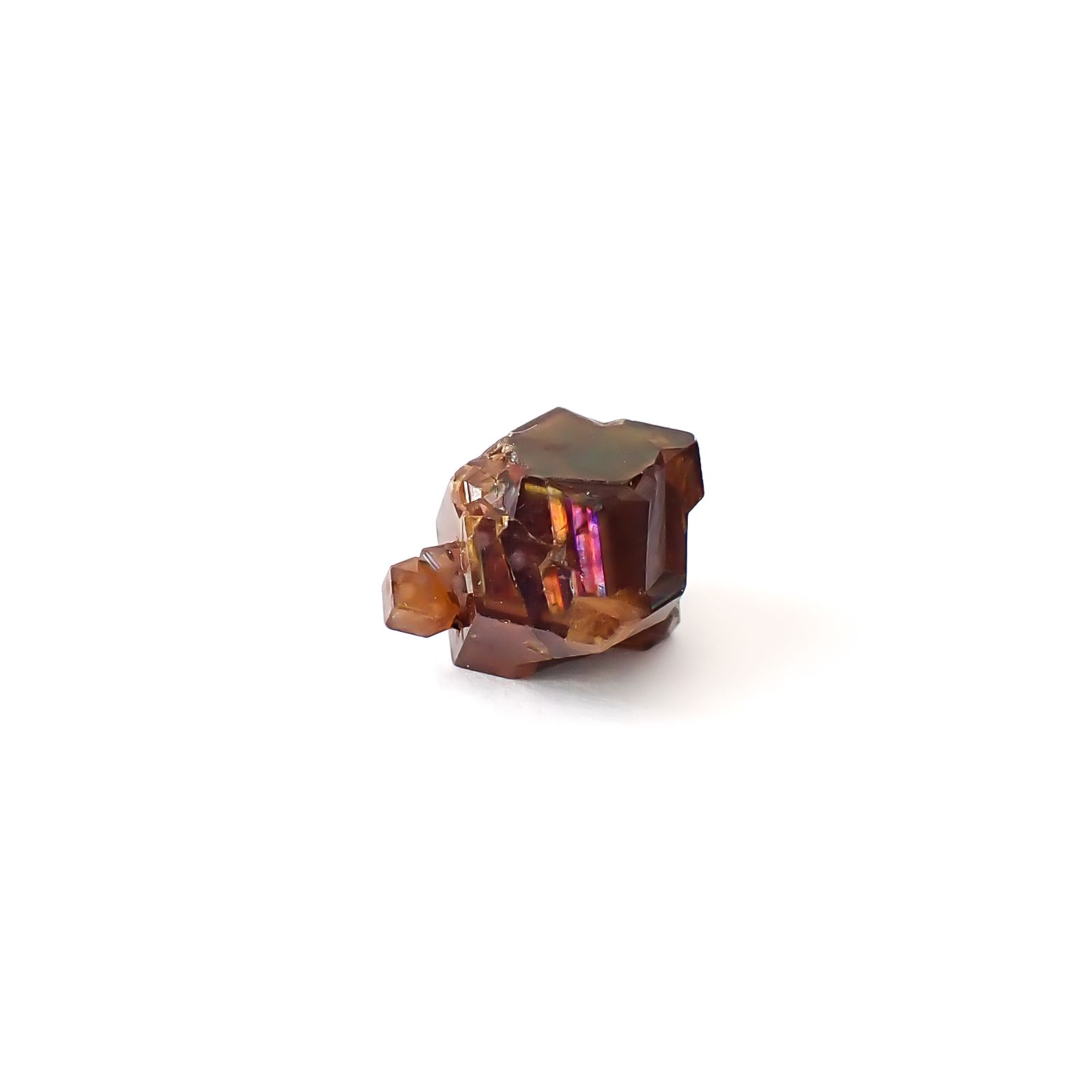 レインボーガーネット原石3個セット 日本・奈良県産 15.88ct(3pcs合計) / 9.1-11.0x8.0-9.4mm前後 [260432082]