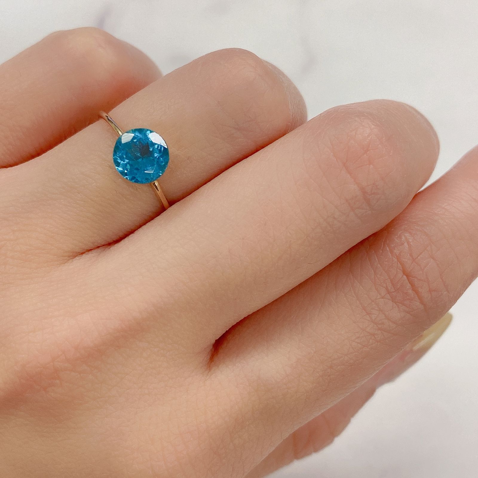 アパタイト(宝石名アパタイト) ブラジル産 1.42ct 識別済[20117943]7×7mm前後