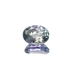 バイカラータンザナイト(宝石名タンザナイト)タンザニア産 1.21ct 識別済[220917746]7.4x5.4mm前後