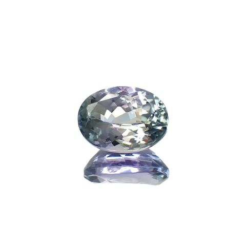 バイカラータンザナイト(宝石名タンザナイト)タンザニア産 1.21ct 識別済[220917746]7.4x5.4mm前後