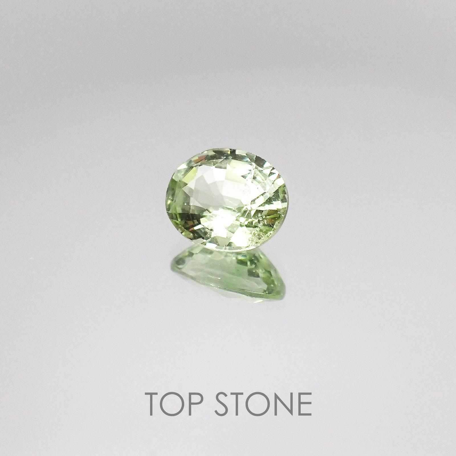 ミントガーネット(宝石名グリーン グロッシュラー・ガーネット)タンザニア・メレラニ鉱山産 1.49ct 識別済[220717129]7.7x6.4mm前後