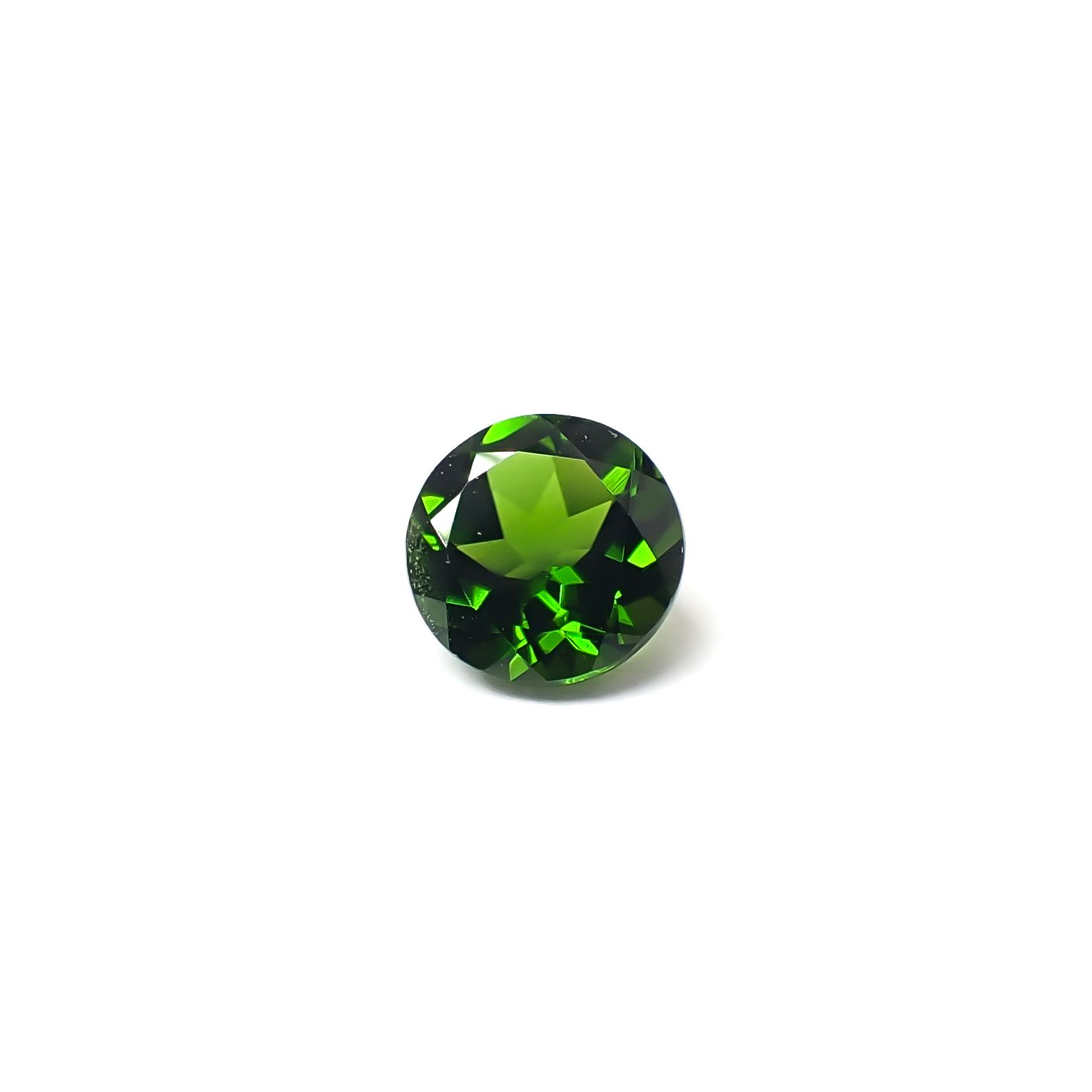 クロムダイオプサイド(宝石名クロム・ダイオプサイド)ロシア産 識別済 0.53ct / 5.2x5.2mm前後 [260432097]