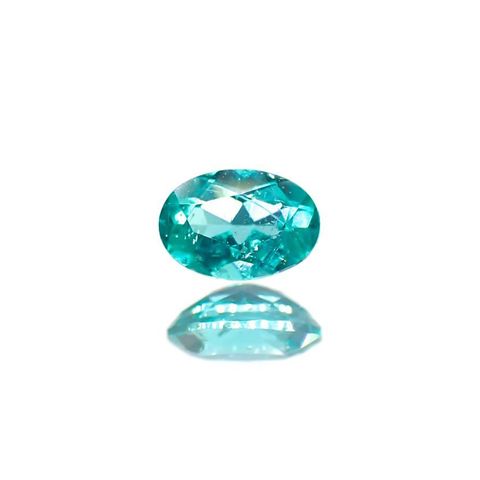 パライバトルマリン(宝石名トルマリン/別名パライバ・トルマリン)ブラジル産 識別済 0.083ct / 3.3x2.2mm前後 [260318775]