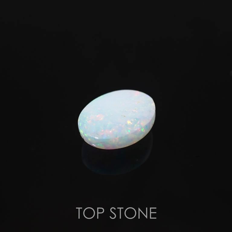 オパール(宝石名ホワイト・オパール)オーストラリア産 1.363ct ソ付[220717004]9x7.1mm前後