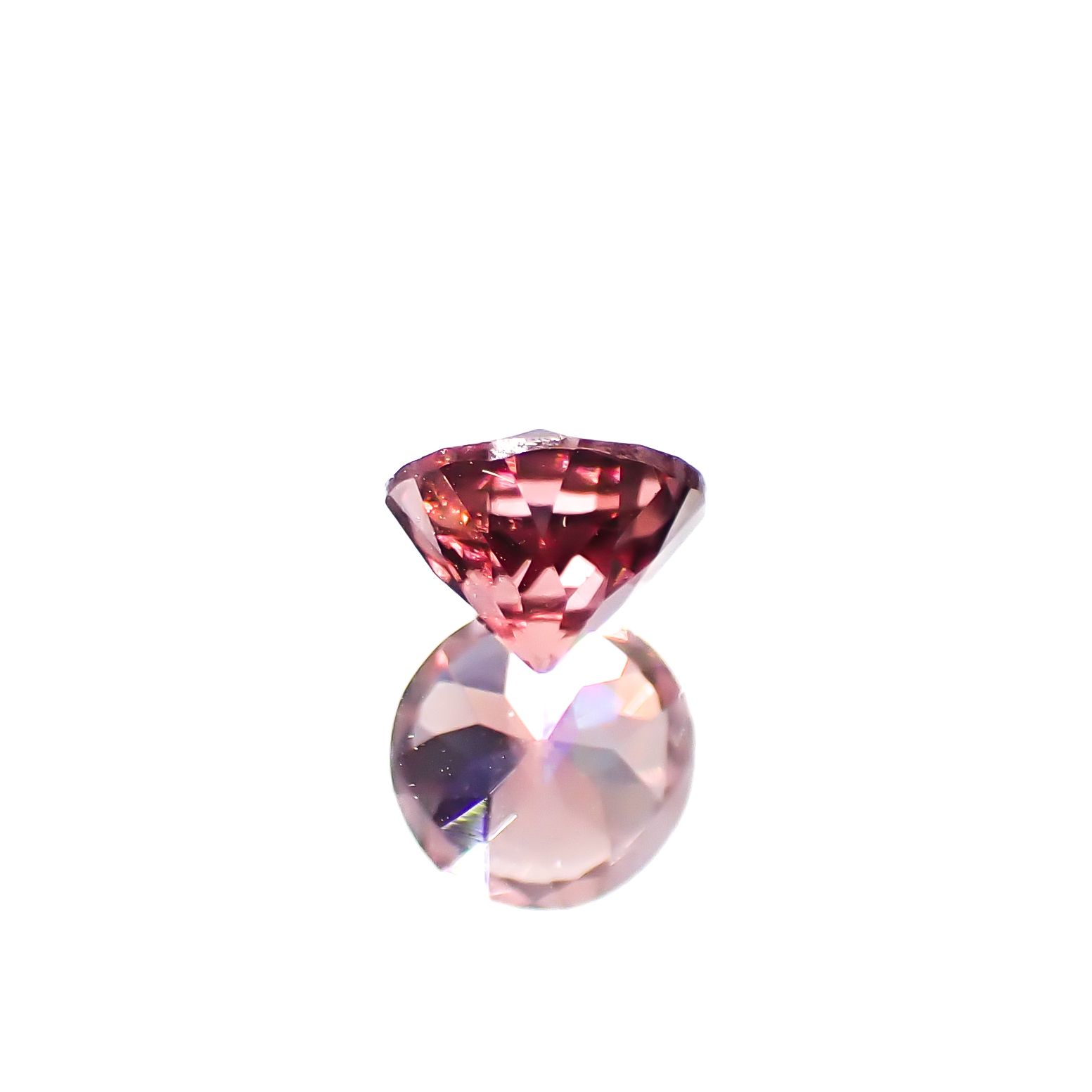 ピンクジルコン スリランカ/カンボジア産 1.03ct[240928803]5.6x5.5mm前後