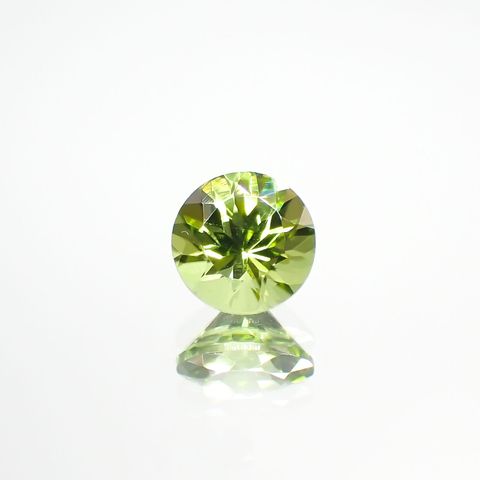 ペリドット(宝石名ペリドット) パキスタン産 1.10ct 識別済[210813070]6.4×6.4mm前後