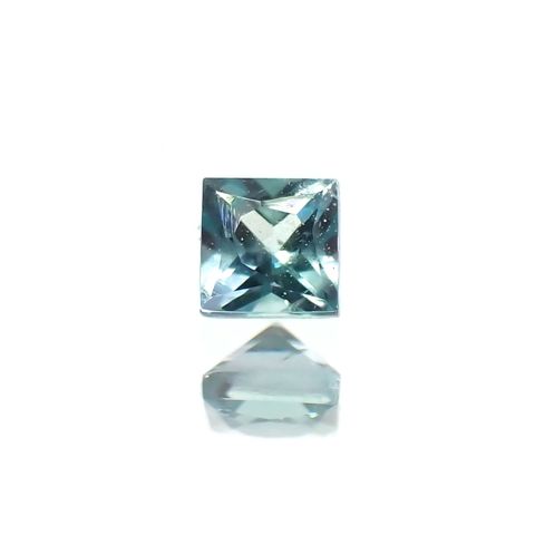 ◇プリンセスカット◇ブルーグリーンコーネルピン タンザニア産 0.074ct / 2.1x2.1mm前後 [260222853]