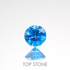 ネオンブルーアパタイト(宝石名アパタイト) ブラジル産 0.11ct 識別済[210712566]3.1×3.1mm前後