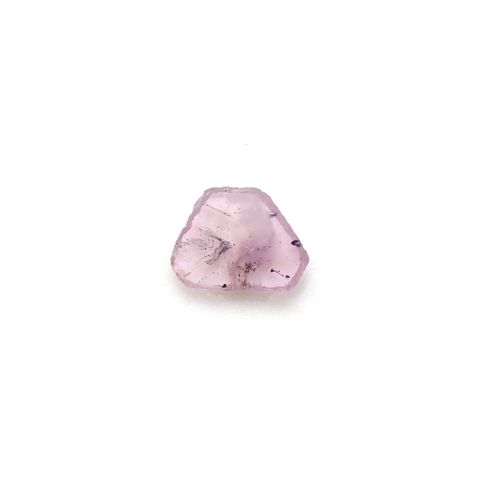 トラピッチェピンクサファイア 原石スライス パキスタン・カシミール地方産 0.63ct[240627853]8.2x5.8mm前後
