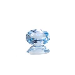 アクアマリン(宝石名アクアマリン)モザンビーク産 0.41ct 識別済[230421759]6.2x4.1mm前後