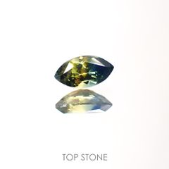 バイカラーサファイア(宝石名バイカラー・サファイア)タンザニア産 0.38ct 識別済[220113890]6.1x3.1mm前後