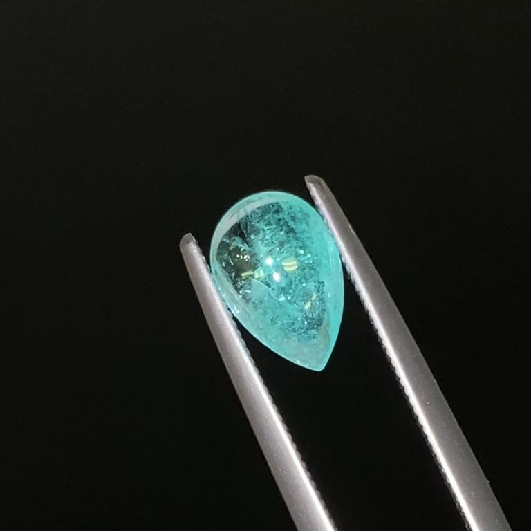 パライバトルマリンキャッツアイ ブラジル産 1.01ct[231224815]8.9x6mm  