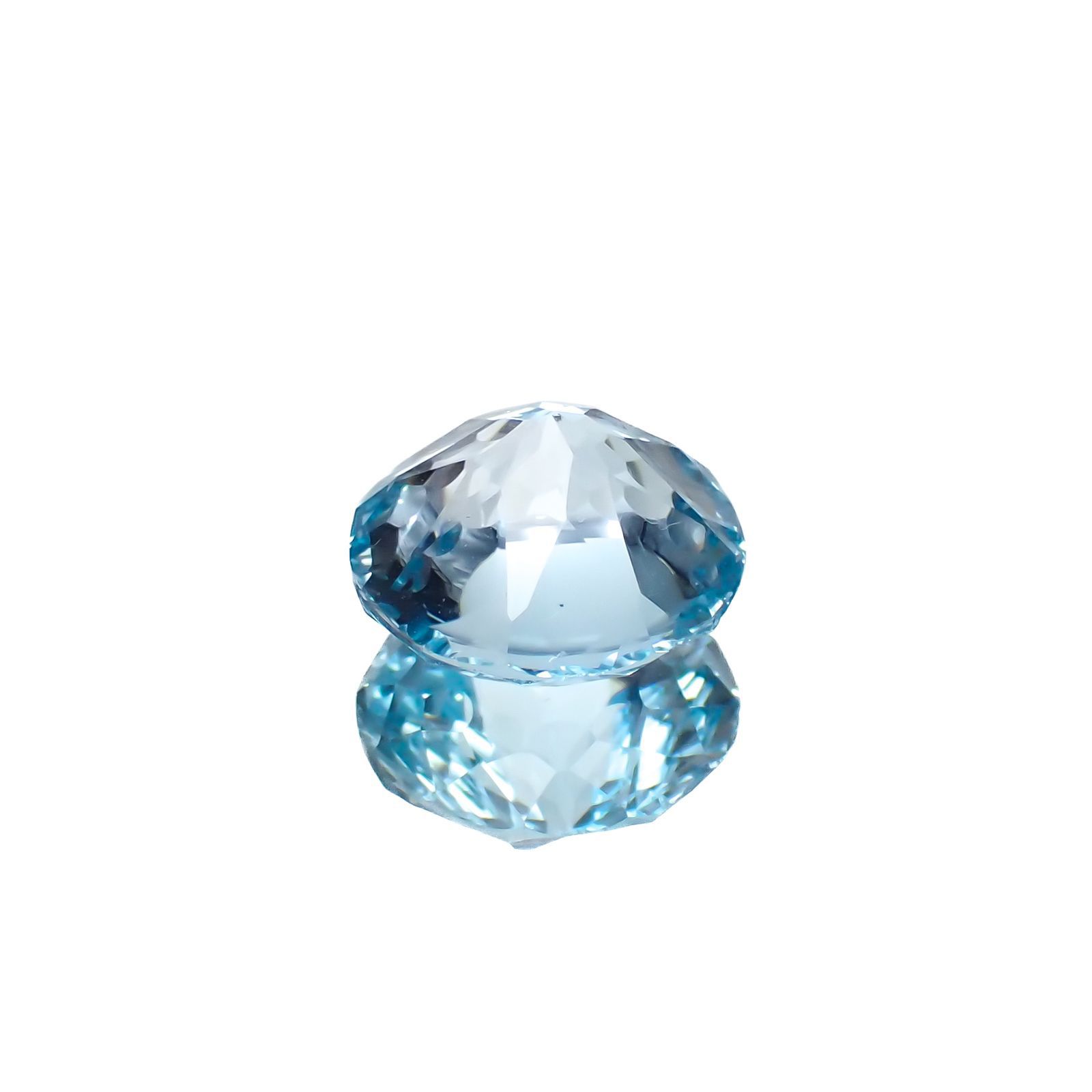 ◇カスタムカット◇ブルートパーズ ブラジル産 4.35ct [251219324]9.9x9.9mm前後