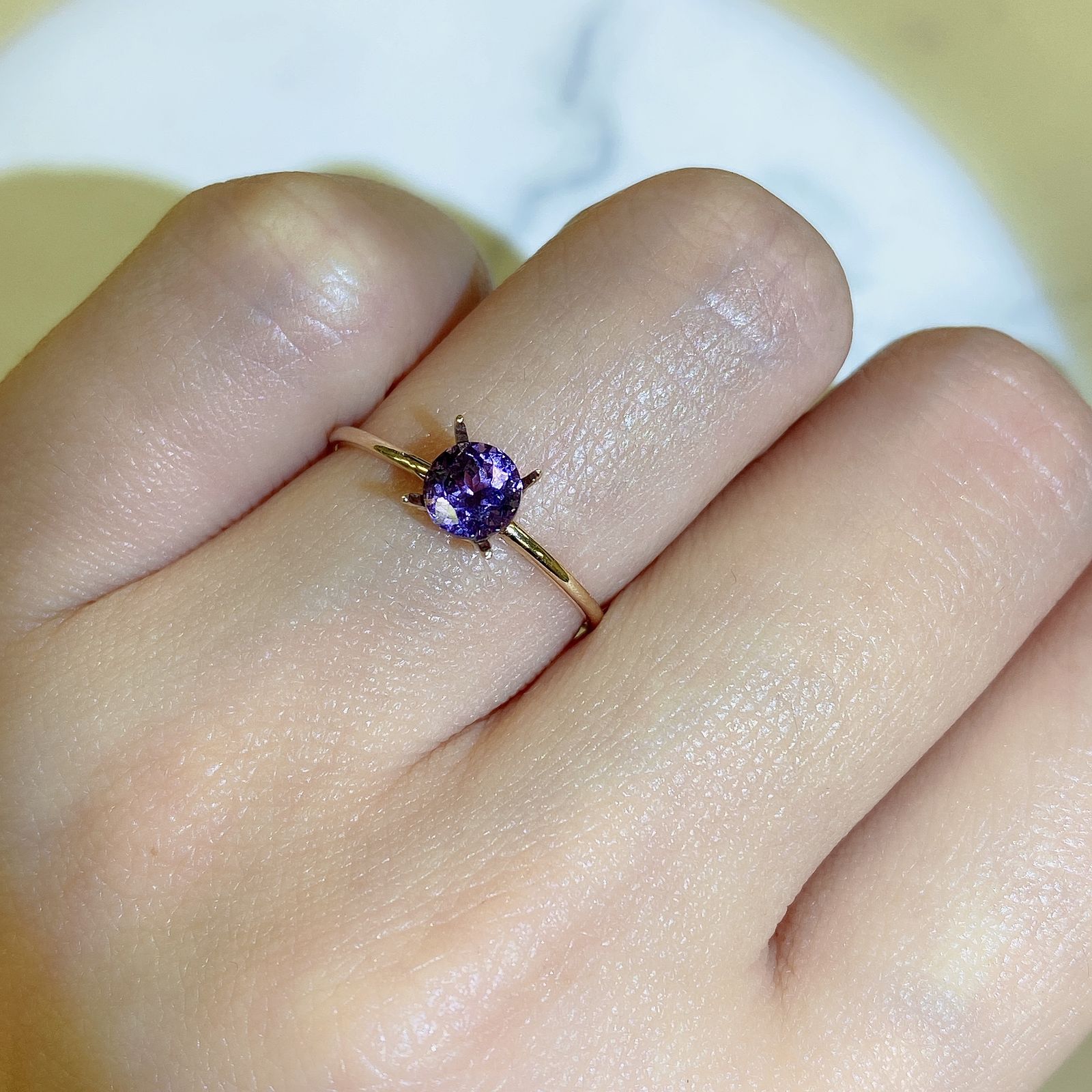 ウンバライトガーネット(宝石名ガーネット) タンザニア産 0.71ct 識別済[20128576]5×5mm前後
