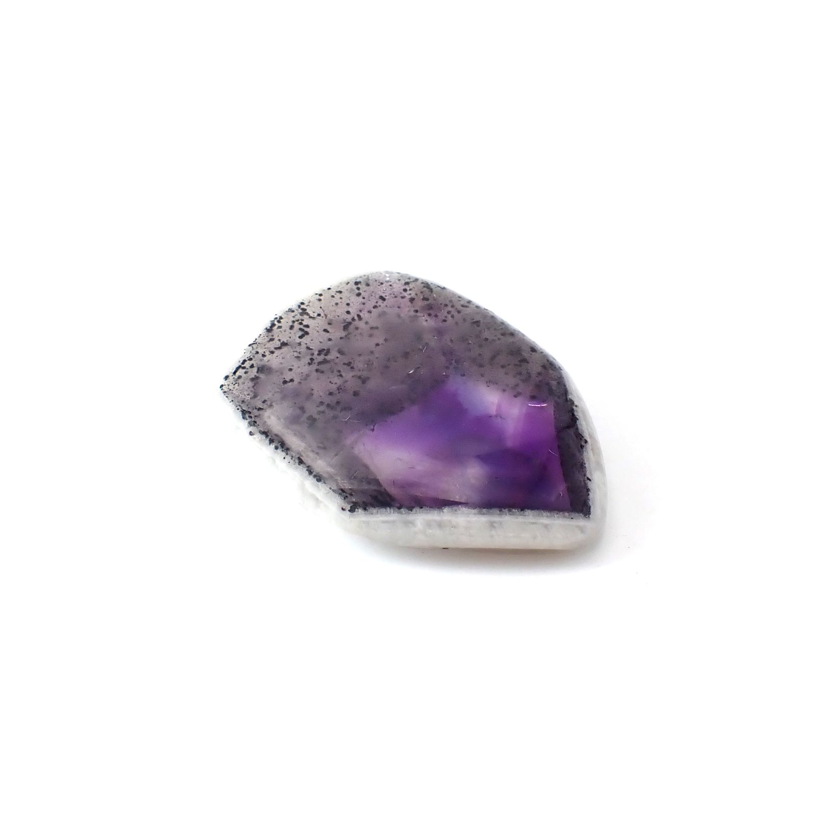 ◇フリーフォーム◇トラピッチェアメジスト 母岩付き ブラジル産 56.16ct [250730681]38.1x29mm前後