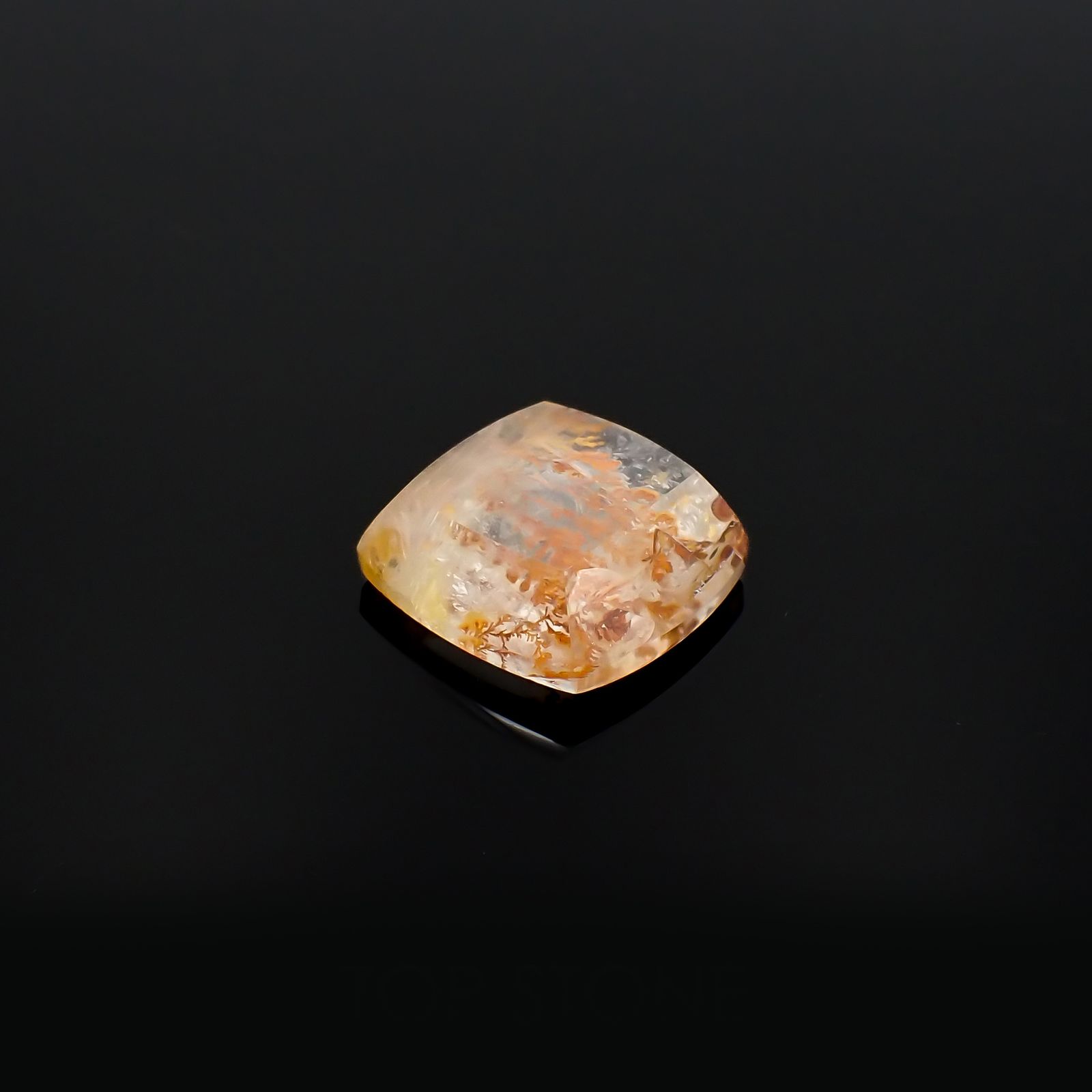 レッドデンドリチッククォーツ ブラジル産 17.39ct[230321119]17.4x16.6mm前後
