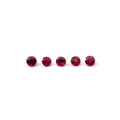 ルビー 5個セット タイ/モザンビーク産 0.20ct(5pcs合計) / 2x2mm前後 [260532289]