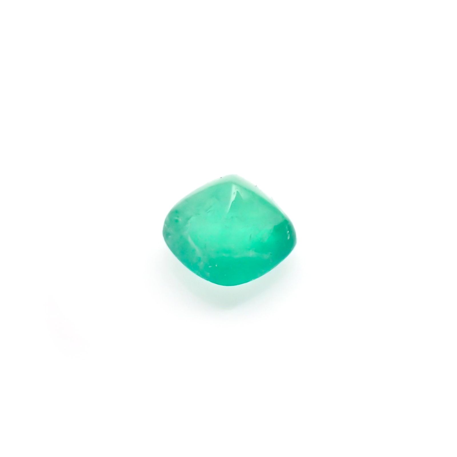 ◇シュガーローフカット◇エメラルド(宝石名エメラルド)コロンビア産 0.45ct 識別済[220515955]4.6x4.5mm前後