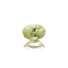 クリソベリル(宝石名クリソベリル)マダガスカル産 識別済 1.17ct / 7.6x5.2mm前後 [220817450]