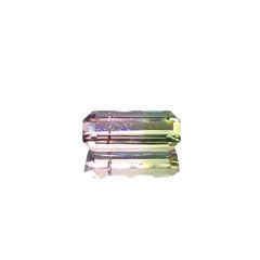 バイカラートルマリン アフガニスタン産 0.68ct [241029406]7.9x3.3mm前後