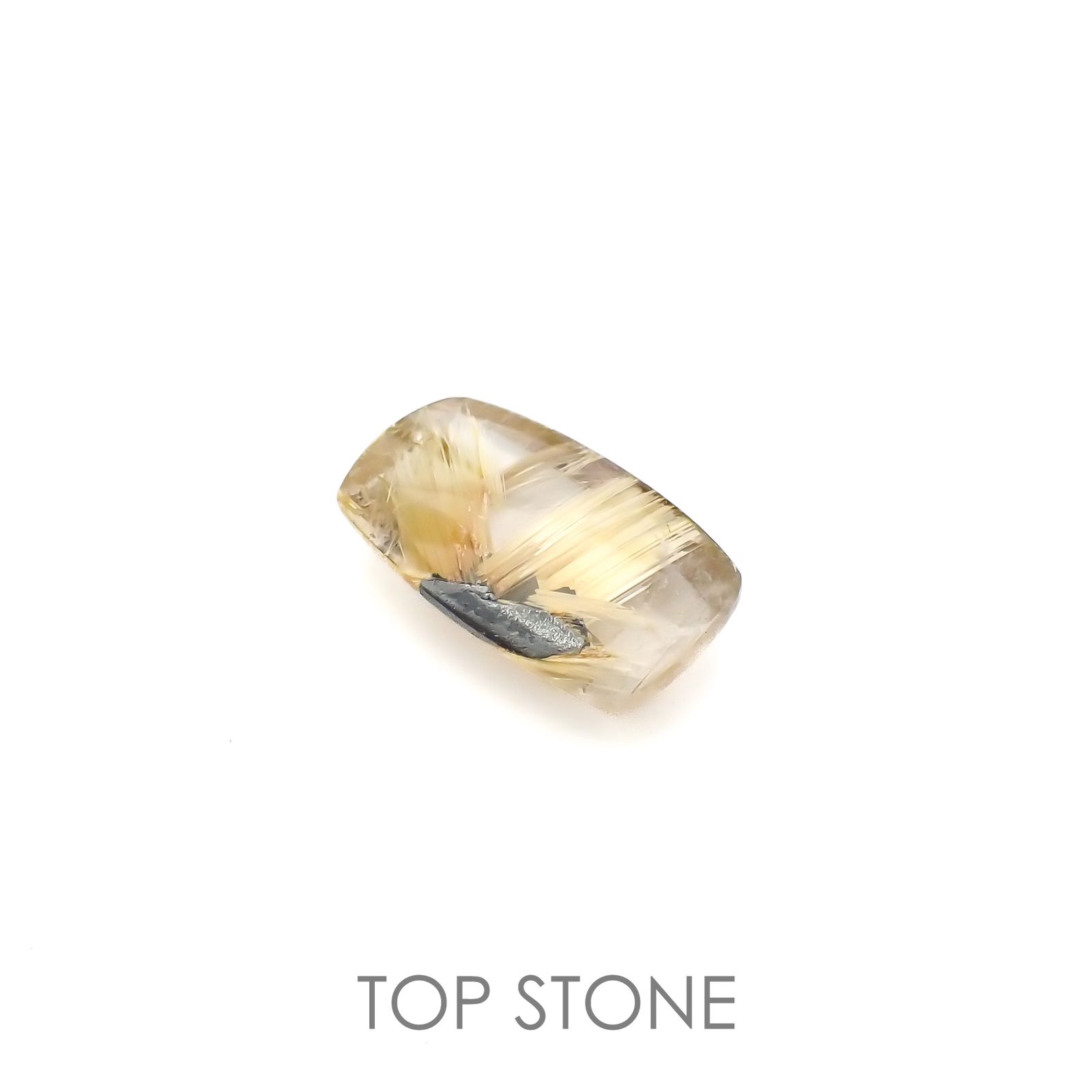 太陽ルチルクォーツ ブラジル産 7.56ct[220716738]17.7x10.5mm前後 | TOP STONE(トップストーン)