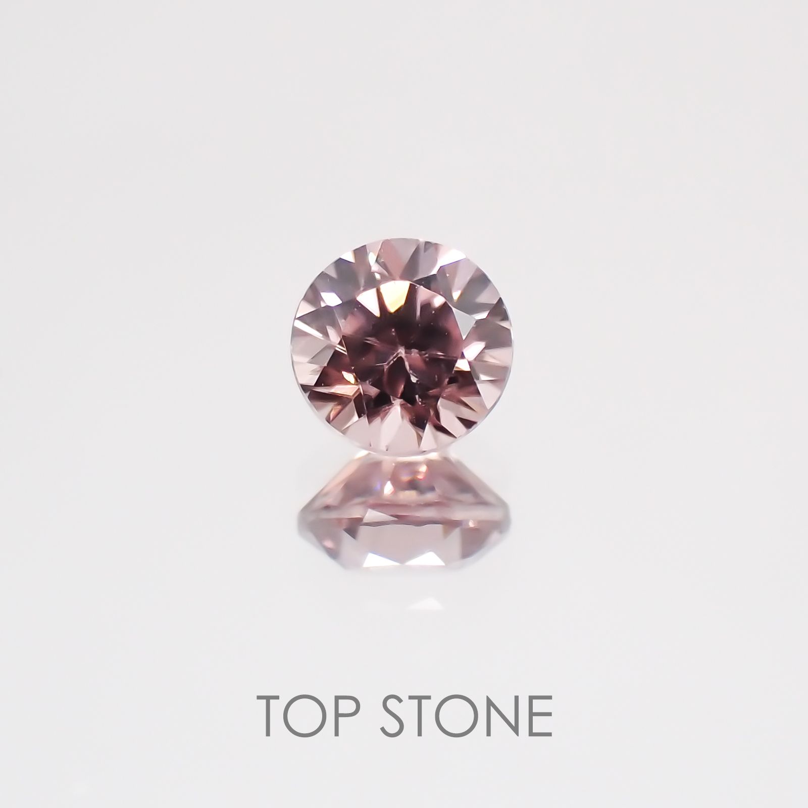 ピンクジルコン(宝石名ジルコン) スリランカ/カンボジア産 0.44ct 識別済[21059375]4×4mm前後