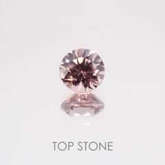 ピンクジルコン(宝石名ジルコン) スリランカ/カンボジア産 0.44ct 識別済[21059375]4×4mm前後