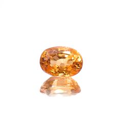 スペサルティンガーネット マンダリンオレンジカラー(宝石名ガーネット)ナイジェリア産 1.32ct 識別済[230923388]7x5.1mm前後