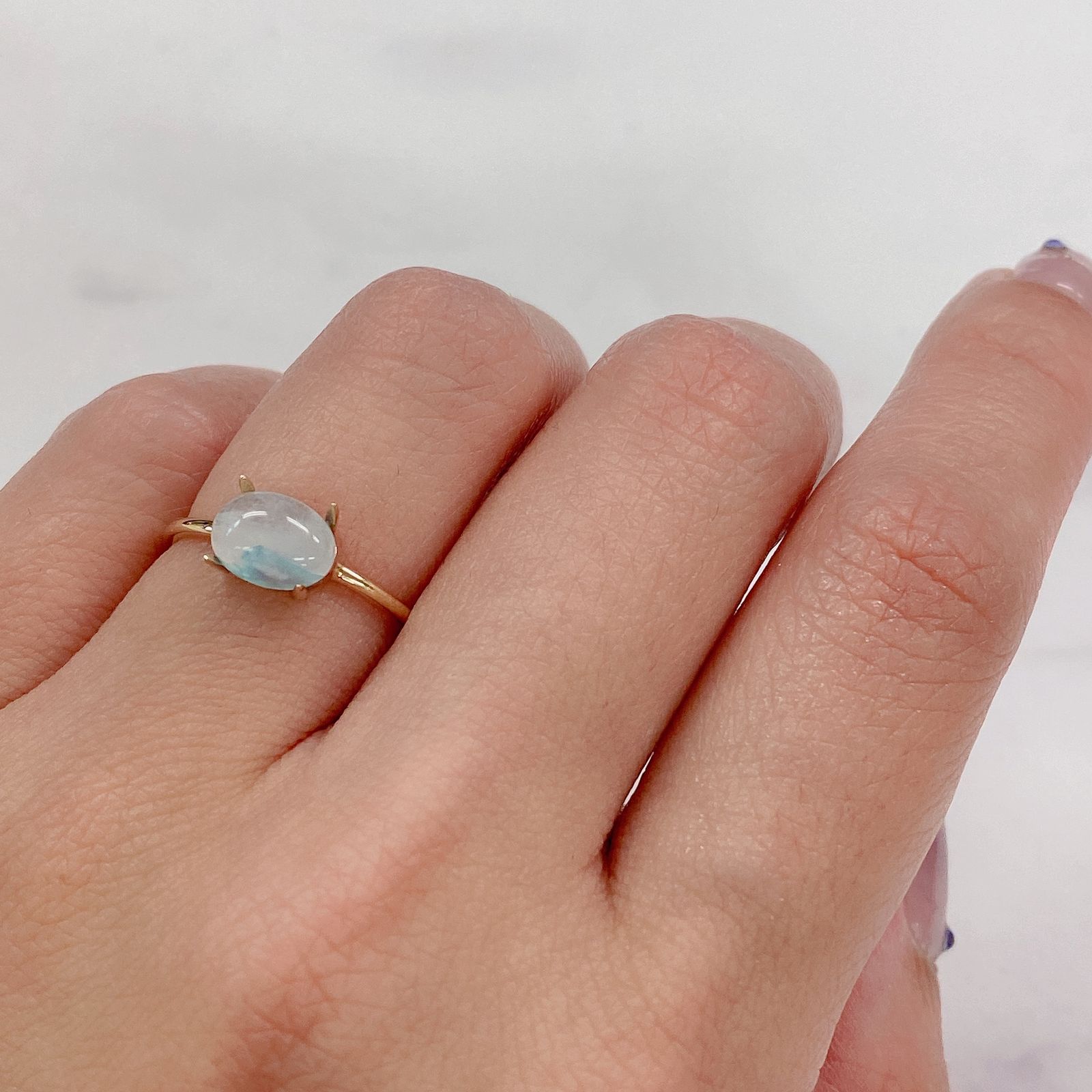 パライバトルマリンインクォーツ(宝石名トルマリンインクォーツ/別名パライバ・トルマリンインクォーツ) ブラジル産 1.12ct 識別済[210711995]8×6mm前後