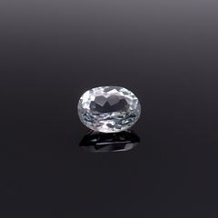 シルバーアパタイト フルオレッセンス アフリカ産 識別済 1.27ct / 7.6x6mm前後 [260632512]
