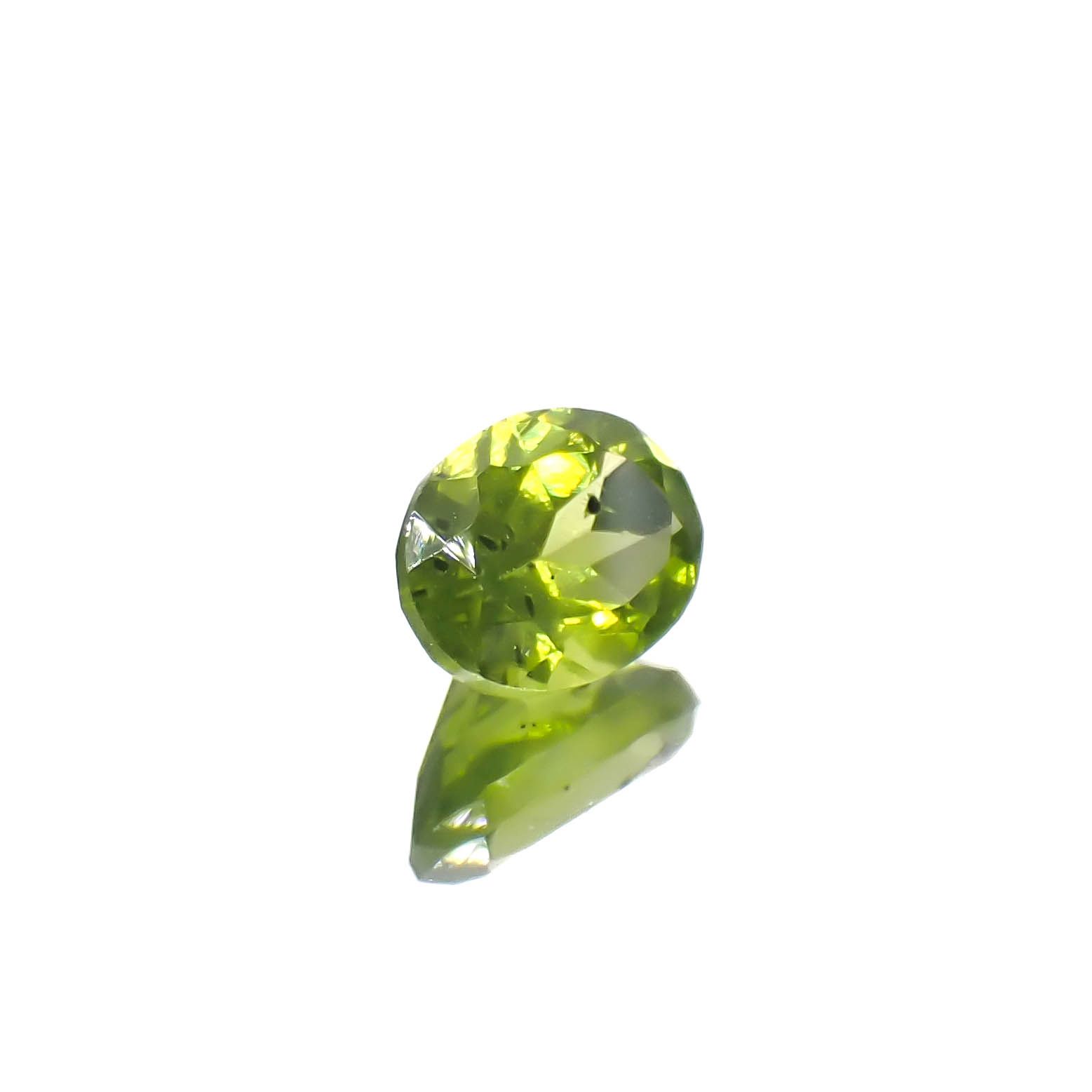 ブラックリリーパッドペリドット アメリカ・アリゾナ州産 1.60ct[240627939]8x6.1mm前後
