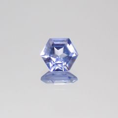 ◇ヘキサゴンカット◇サファイアSA(宝石名サファイア) マダガスカル産 0.27ct 識別済[210611055]3.6×3.6mm前後