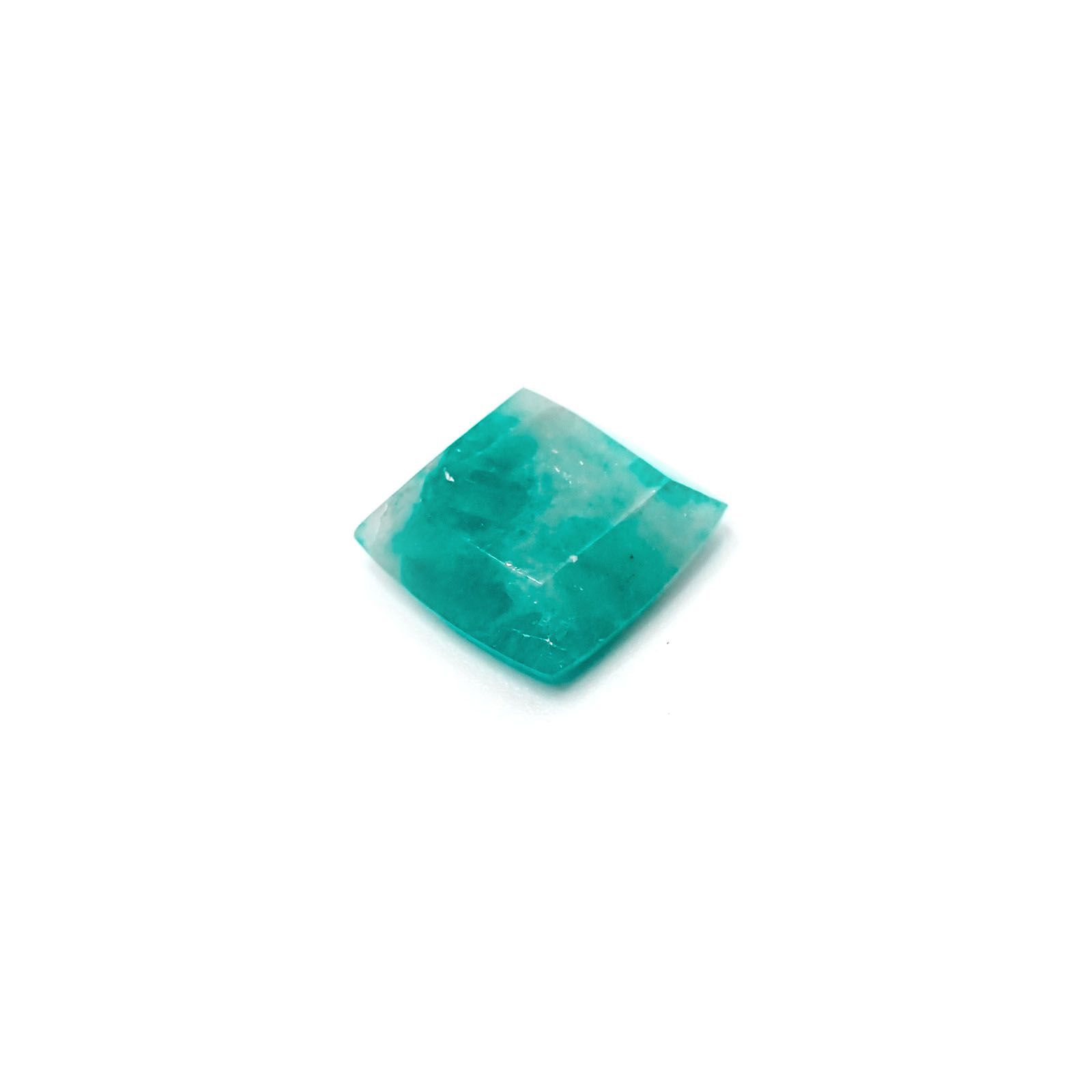 マトリックスアマゾナイト(アマゾナイトインクォーツ/フェルドスパー) ブラジル産 12.67ct[230823084]16.5x16.1mm前後