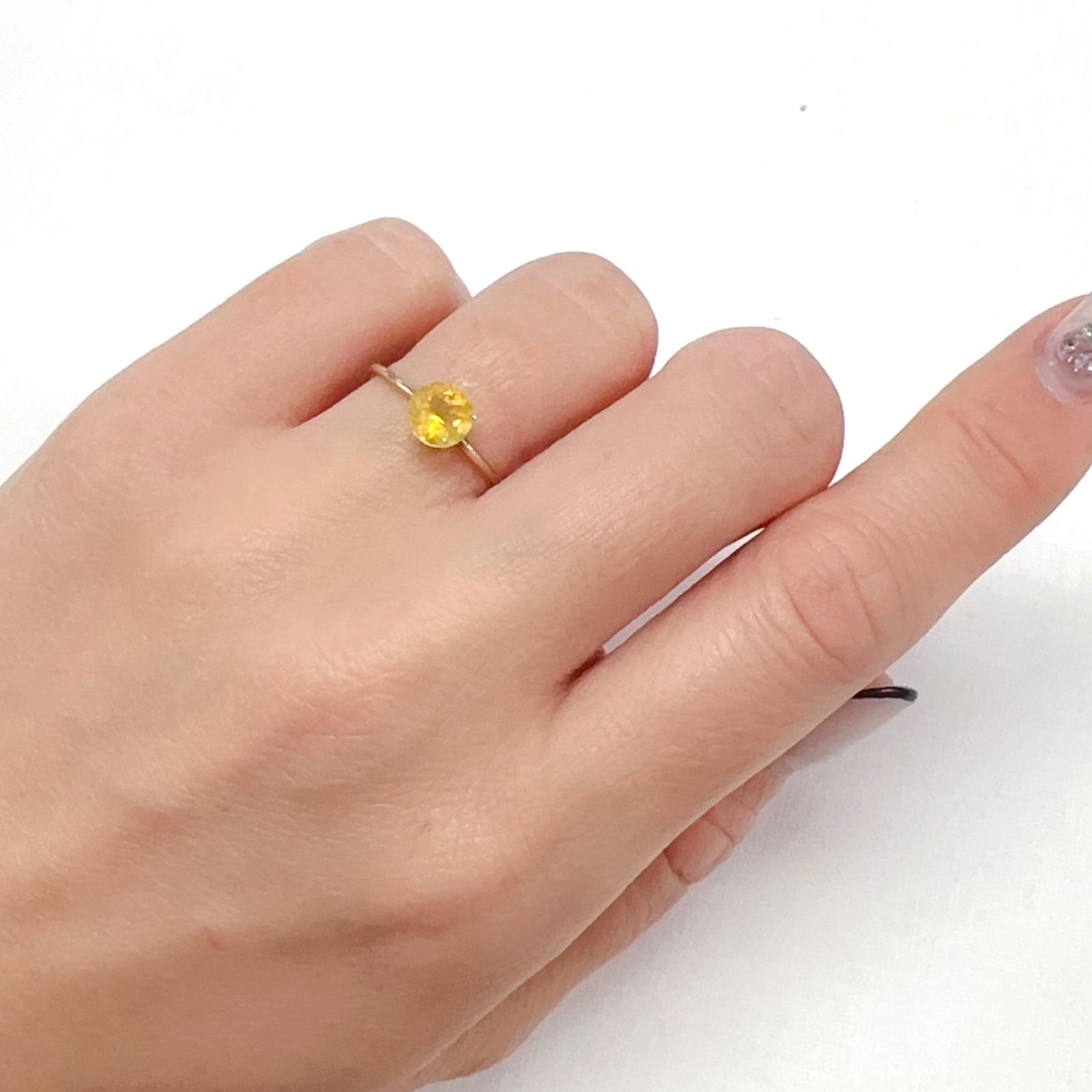 イエローオパール メキシコ産 0.60ct[240226189]6x6mm前後 | TOP
