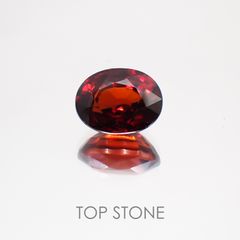 スペサルティンアルマンディンガーネット(宝石名スペサルティン アルマンディン・ガーネット) ケニア/ナイジェリア産 2.18ct 識別済[21019451]8×6.2mm前後