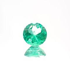 エメラルド(宝石名エメラルド) コロンビア産 0.293ct ソ付(彩珠)[211013170]4.5×4.5mm前後