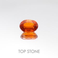オレンジカイヤナイト タンザニア産 ルース 1.15ct[20105994]7.1×5.2mm前後