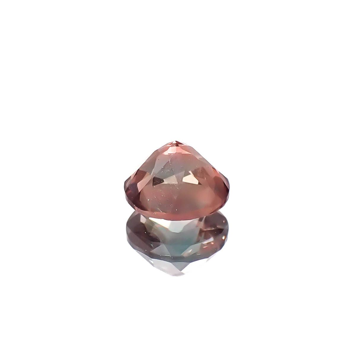 バイカラーアンデシン モンゴル産 0.46ct [250129705]5.1x5.1mm前後