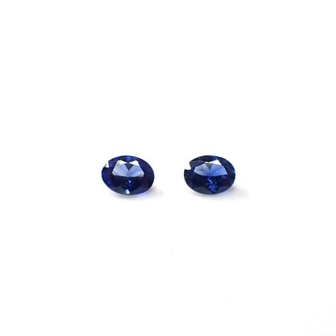 ◇ペアセット◇サファイア スリランカ/マダガスカル産 0.38ct(2pcs合計) [250830993]3.9-4.0x3mm前後