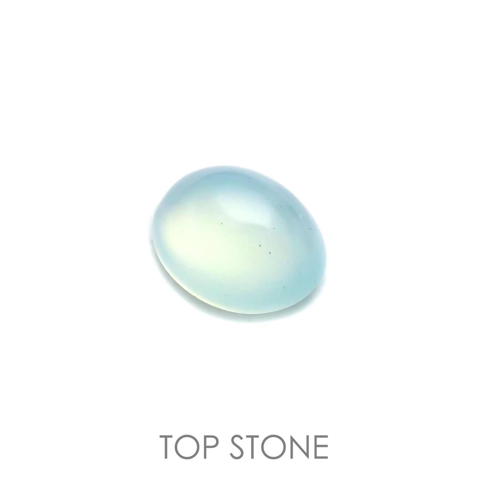 ブルーオパール(宝石名コモンオパール) ペルー産 1.21ct 識別済[21019182]8.7×7mm前後