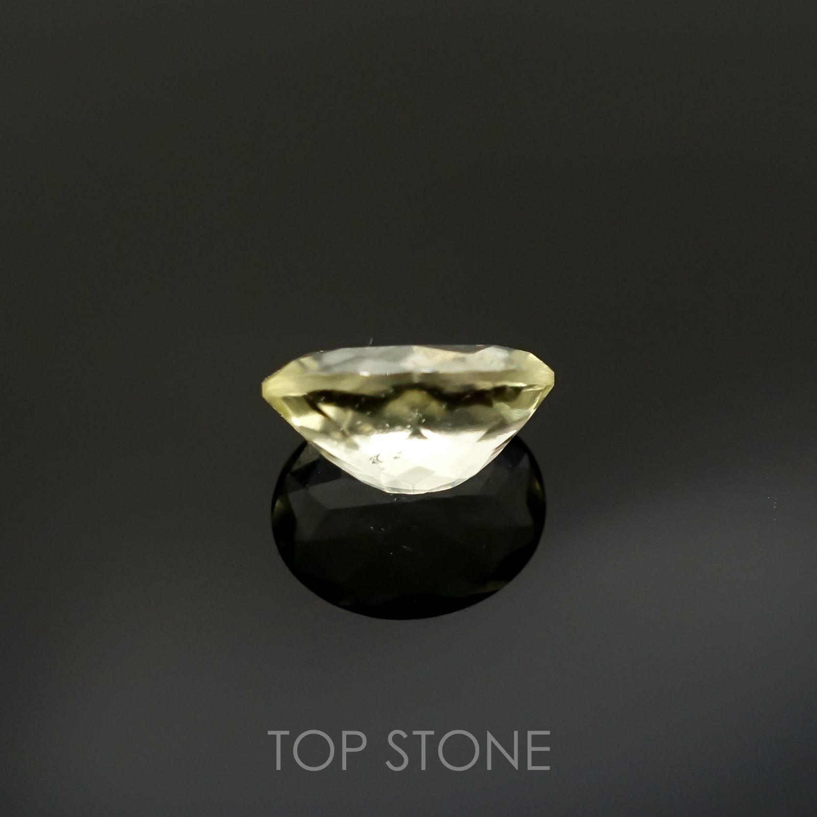 リビアングラス(宝石名インパクトガラス(衝撃溶融ガラス))エジプト・リビア砂漠産 1.86ct 識別済[220415650]10.1x7.9mm前後