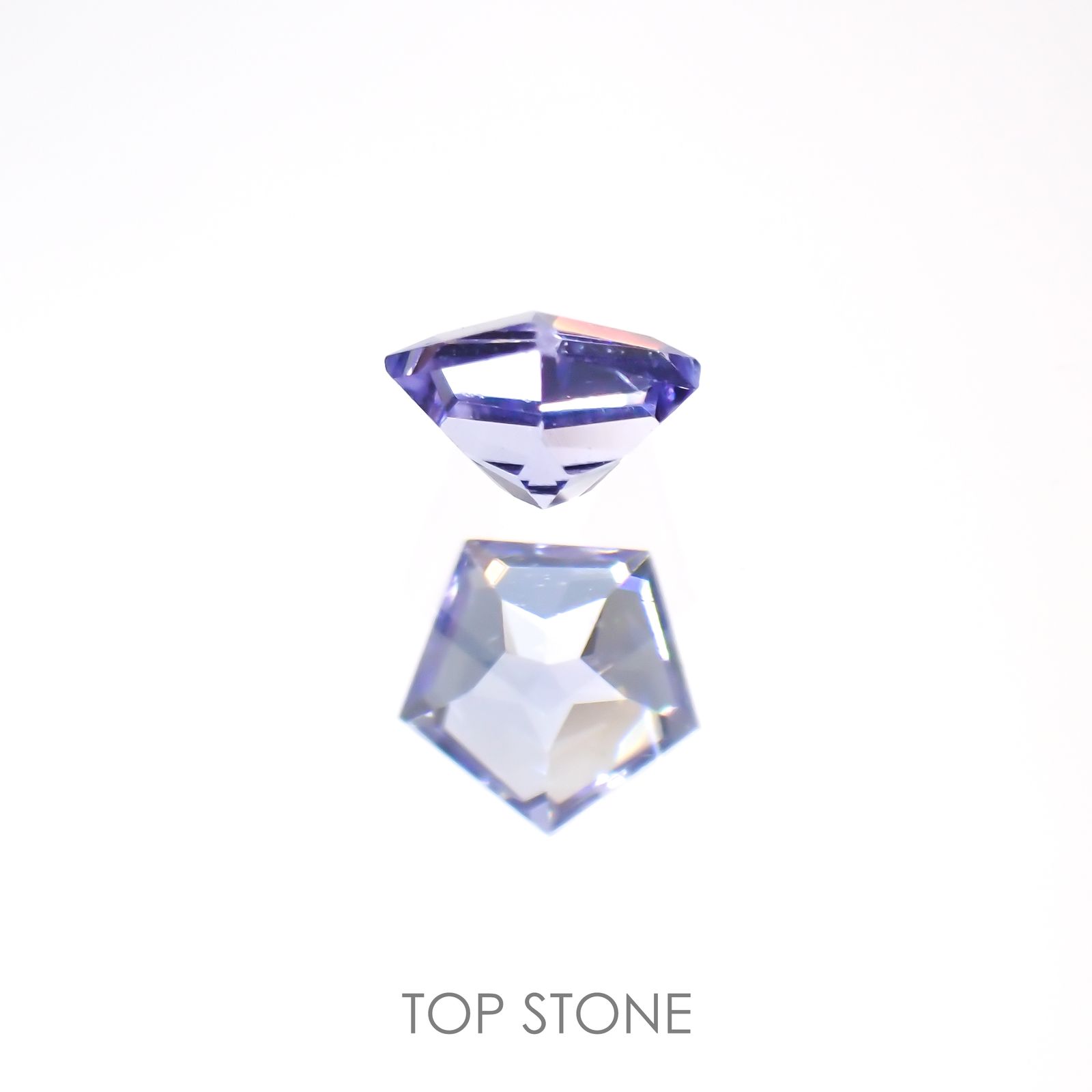 ◇ペンタゴンカット◇タンザナイト(宝石名タンザナイト)タンザニア産 0.11ct 識別済[220113849]3.1x3.2mm前後